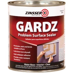 Item 784979, GARDZ is a clear, water-based sealer that penetrates and seals torn drywall