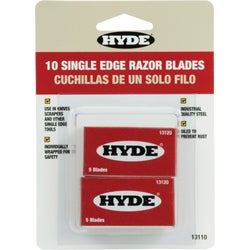 Item 787826, Single edge blades .009 In. thick. Industrial quality steel.