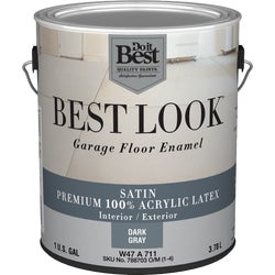 Item 788703, An extremely heavy duty latex floor enamel designed for use on garage 