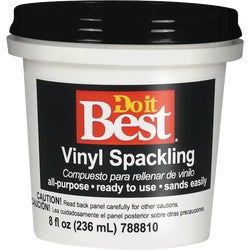 Item 788810, Ready mixed vinyl spackling paste. For patching plaster, wood or drywall.