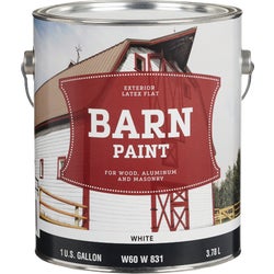 Item 792483, An excellent quality flat latex barn paint for fences, silos, doors, sheds 