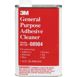 Item 792799, 3M General Purpose Adhesive Remover removes adhesive, silicone, wax, grease