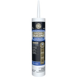 Item 793572, GE Supreme Paintable Silicone Window and Door sealant is a 100% waterproof 