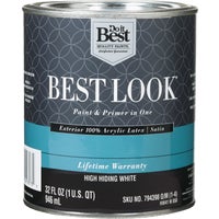 HW41W0850-14 Best Look 100% Acrylic Latex Paint & Primer In One Satin Exterior House Paint