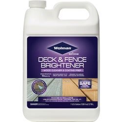 Item 795387, Use Wolman deck and fence brightener wood cleaner and coating prep (liquid 