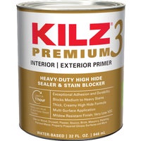 13002 KILZ 3 Premium Water-Base Interior/Exterior Sealer Stain Blocking Primer