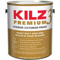 13041 KILZ 3 Premium Water-Base Interior/Exterior Sealer Stain Blocking Primer