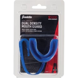 Item 800060, Dual density mouth guard with strapping system, raised dual posterior 