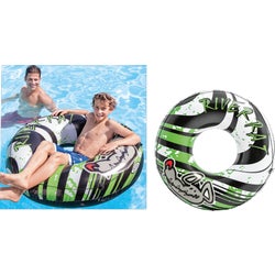Item 800192, Tube pool float includes 1 air chamber with double valves, repair patch, 