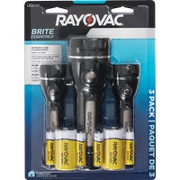 BER2AA2D-B3TA Rayovac Brite Essentials Rubber LED Flashlight Set
