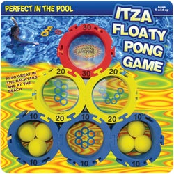Item 800552, ITZA FLOATY PONG is a game for the pool or the backyard.