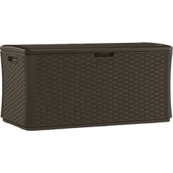 Item 800692, Extra large deck box is ideal for storing seat cushions and garden 