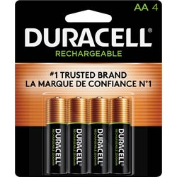 Item 800720, Duracell Long Life ion core rechargeable battery comes pre-charged and 
