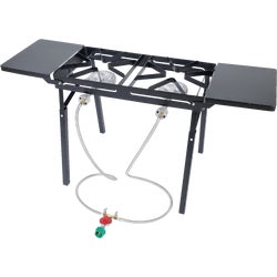 Item 800954, Patio stove outdoor cooker. Features a large cooking surface - 14 In. W.