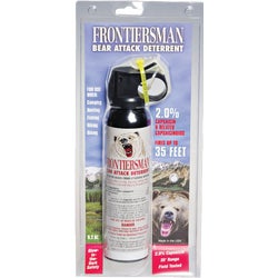 Item 800960, Bear spray with holster provides great protection at a safe distance.