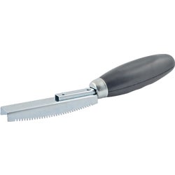 Item 801026, Fish scaler featuring a soft, rubber grip for comfort.