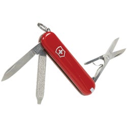 Item 801181, Popular pocket knife featuring 7 functions including small blade, scissors