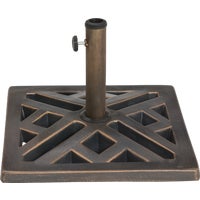 SL-USC-46 BRZ Outdoor Expressions 17 In. Square Umbrella Base