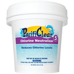 Item 801669, Lowers excessively high chlorine levels (which can be harmful to swimmers) 