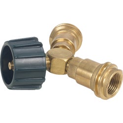 Item 801924, Bayou Classic Y-Splitter connects 2 LPG regulator hoses to a single propane