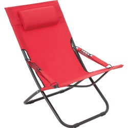 Item 801953, Outdoor folding hammock chair featuring a durable, powder coated steel 