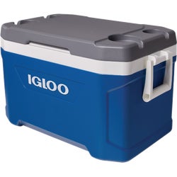 Item 802173, Durable cooler featuring convenient, swing-up handles for easy loading in 