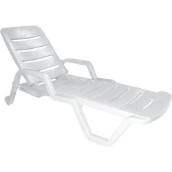 Item 805917, 4-position adjustable seat back. Made of durable all-weather resin. 27 In.