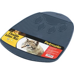 Item 807087, Durable rubber mat that traps residual litter from cats paws.