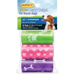 Item 809398, Refill pet waste bags that are compatible with any standard dispenser.