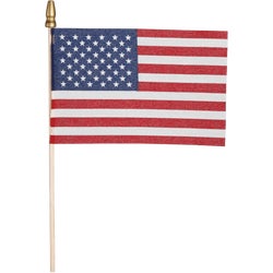 Item 809632, Polycotton American flag. Made in the United States of America.