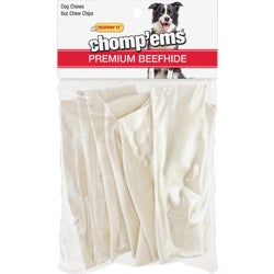 Item 809735, Rawhide chew chips. Satisfies your dog's chewing instincts.