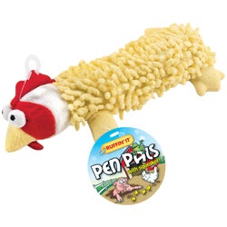 Item 810144, Plush, durable dog toy. Pen Pal assortment with squeaker inside.