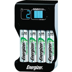 Item 810460, Conveniently charges (4) AA or AAA NiMH rechargeable batteries at the same 