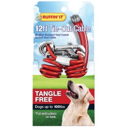 Item 810572, Tie-out cable for use with dogs up to 100 pounds.