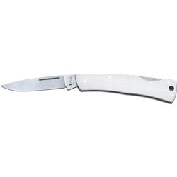 Item 810630, Executive Lockback folding knife featuring a brushed stainless steel handle