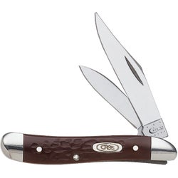 Item 810673, Jigged brown synthetic handle.