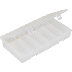Item 811143, Translucent and durable tackle box.