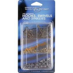 Item 811173, Sinker, swivel, and hook value pack. 150-pieces.