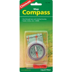 Item 811321, Ideal for map reading, this compass features a see-through base and a 