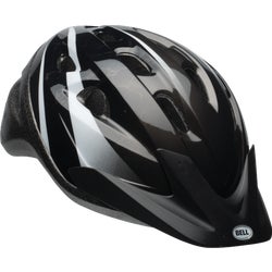 Item 812721, Sporty shape bicycle helmet offers aggressive styling.