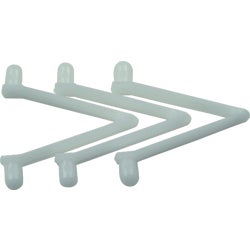 Item 813454, Replacement spring V-clips for pool maintenance equipment handles.