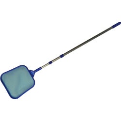 Item 813648, Deluxe pool skimmer head featuring a 3-piece telescopic pole.