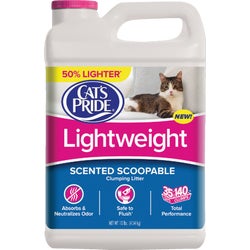 Item 813935, Lightweight scoopable, scented cat litter.