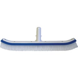 Item 814245, 18-inch curved wall brush connects to any standard pool telescopic pole.