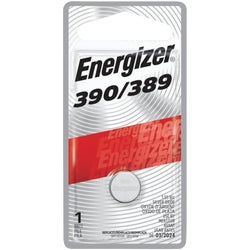 Item 817821, Energizer 389 silver oxide button cell battery with durable, reliable power