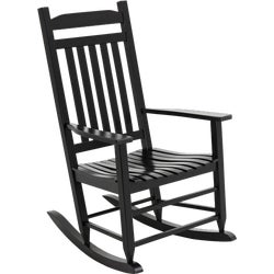 Item 818930, The Knollwood Missions style rocking chair has a black matte finish.