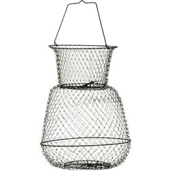 Item 835404, Round wire fish basket features Uni-chrome plating to resist rust and 