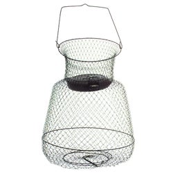 Item 835412, Long-lasting, floating fish basket with both top and bottom spring loaded 
