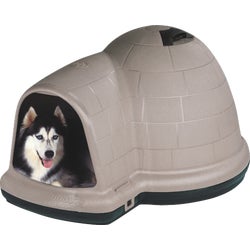 Item 840386, Classic igloo shaped dog house.