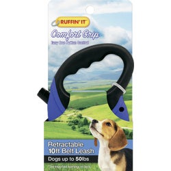 Item 840475, Retractable cord leash with one-click operation.